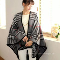 New style 2017 winter ladies fall computer blanket scarf knitted stripe women winter poncho